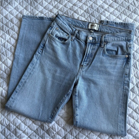 Agolde Classic Blue Denim Jeans - Picture 5 of 8